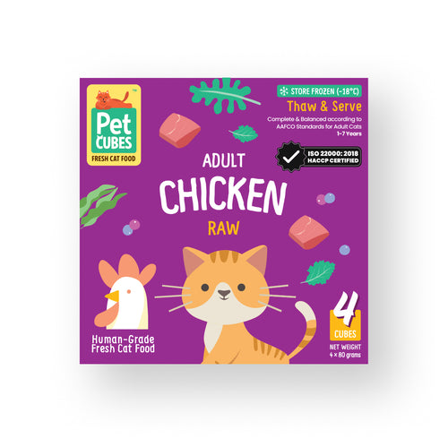 PetCubes Raw Frozen Cat Food – Chicken