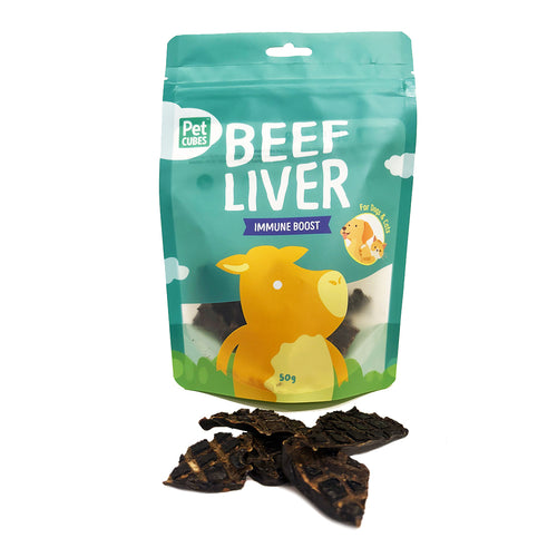 PetCubes 風乾零食  牛肝 50g