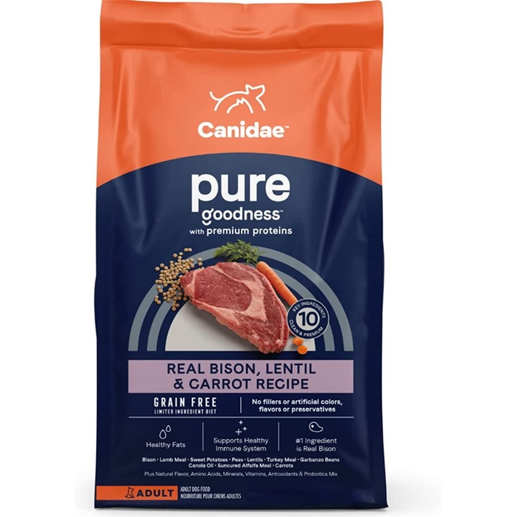 Canidae Pure Bison 無穀物狗乾糧陸地成犬配方(美洲野牛, 小扁豆&紅蘿蔔)