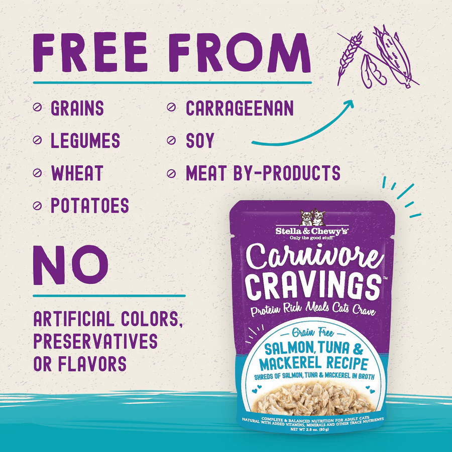 Original Box of 24 Cans - Stella &amp; Chewy's Carnivore Flavor Pack Series Grain-Free Adult Cat Wet Food