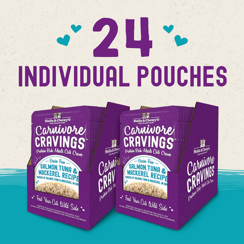 Original Box of 24 Cans - Stella &amp; Chewy's Carnivore Flavor Pack Series Grain-Free Adult Cat Wet Food