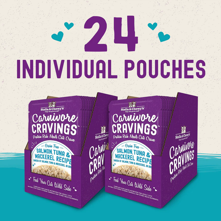 Original Box of 24 Cans - Stella &amp; Chewy's Carnivore Flavor Pack Series Grain-Free Adult Cat Wet Food