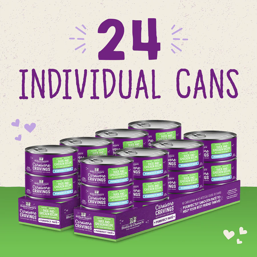 Stella &amp; Chewy's Grain-Free Bone Broth &amp; Meat Pâté Cat Food (24 Cans)