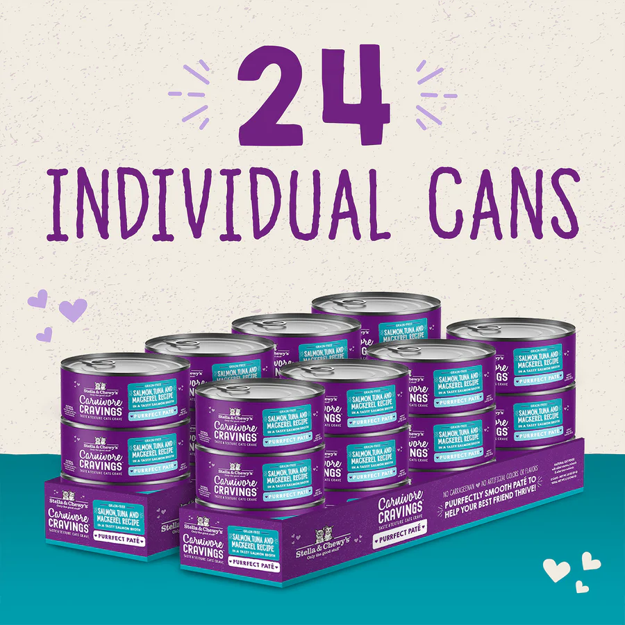 Stella &amp; Chewy's Grain-Free Bone Broth &amp; Meat Pâté Cat Food (24 Cans)