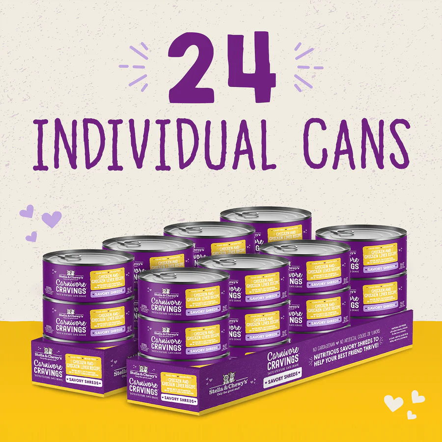 Stella &amp; Chewy's Grain-Free Bone Broth &amp; Meat Pâté Cat Food (24 Cans)