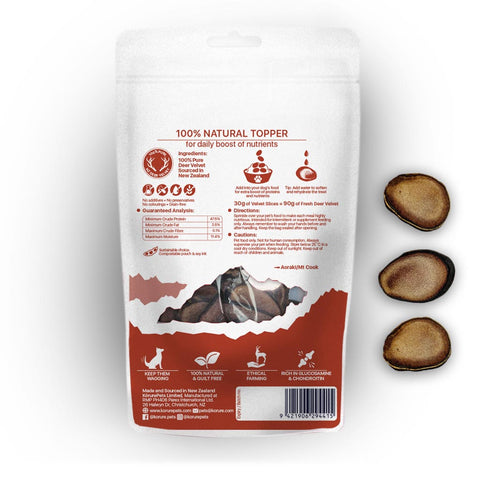 Kōrure Pets - New Zealand Freeze-Dehydrated Deer Antler 30g (Dog)