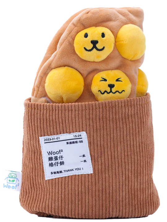 Woof² Egg Puff/ Waffle 2-in-1 Nose-work Pet Toy