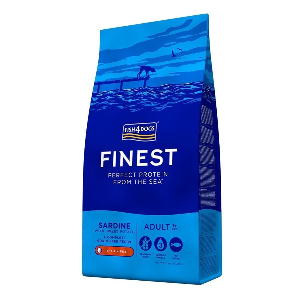 Fish4Dogs Finest Fish 沙甸魚 無麩質 低敏 (成犬) 配方 (小粒) 1.5kg - 幸福站