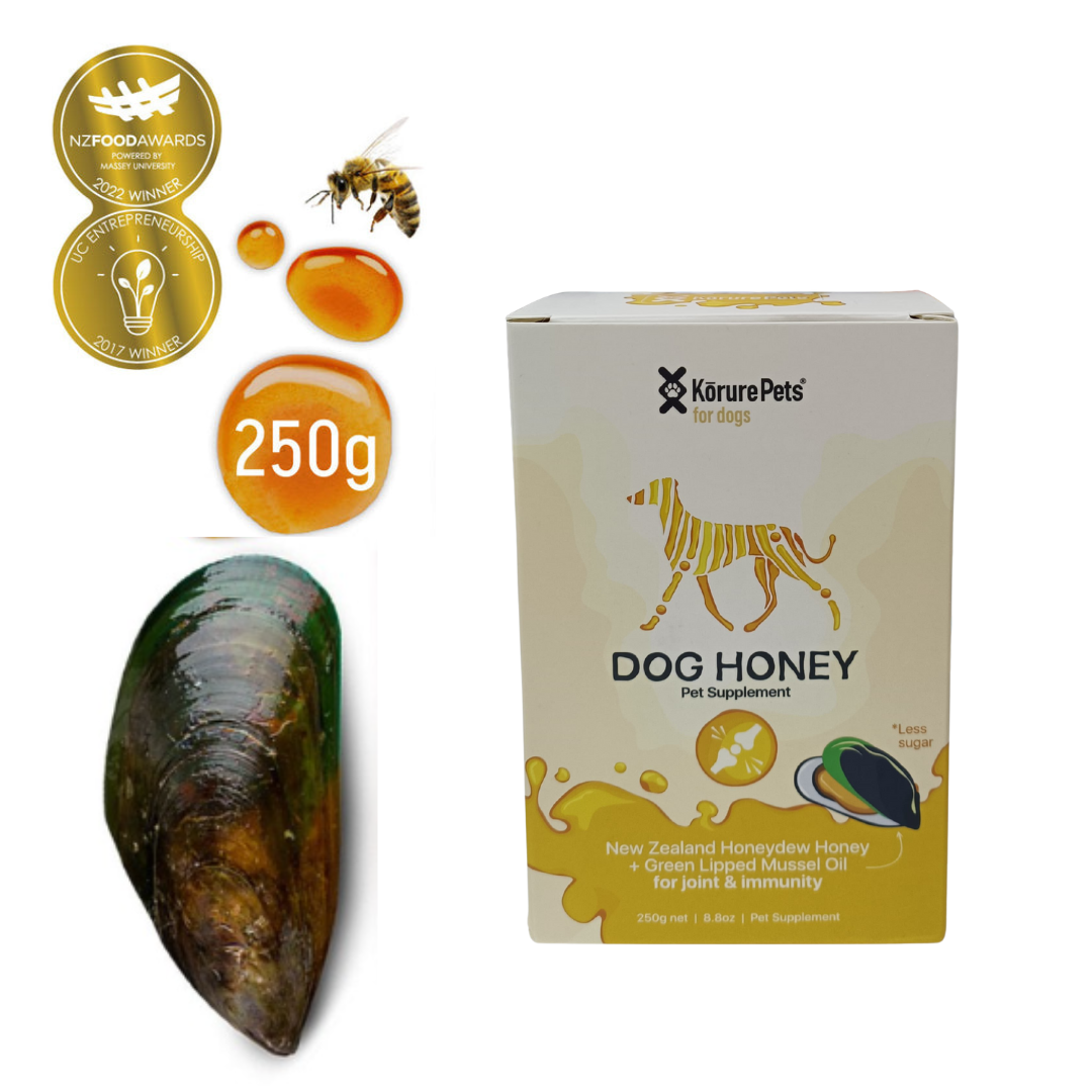 Kōrure Pets Mussel Honey- 紐西蘭蜂蜜+綠唇貽貝 [增強免疫力和關節保養-犬用] 250g