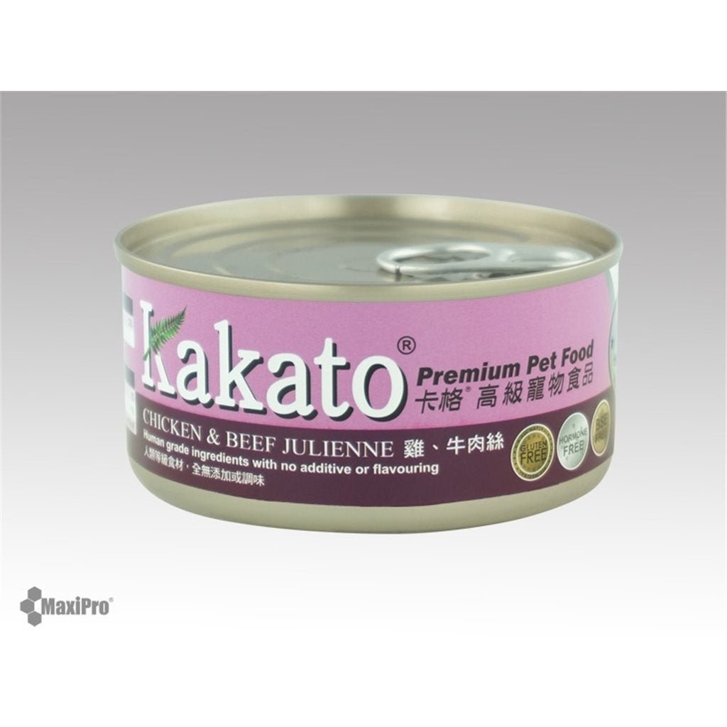 Kakato 卡格 Chicken & Beef Julienne 雞、牛肉絲 (貓狗合用) 70g - 幸福站