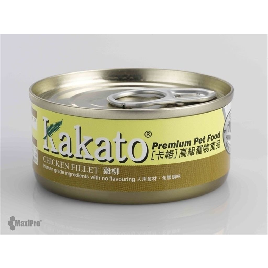 Kakato 卡格 Chicken Fillet 雞柳 罐頭 (貓狗合用) 70g