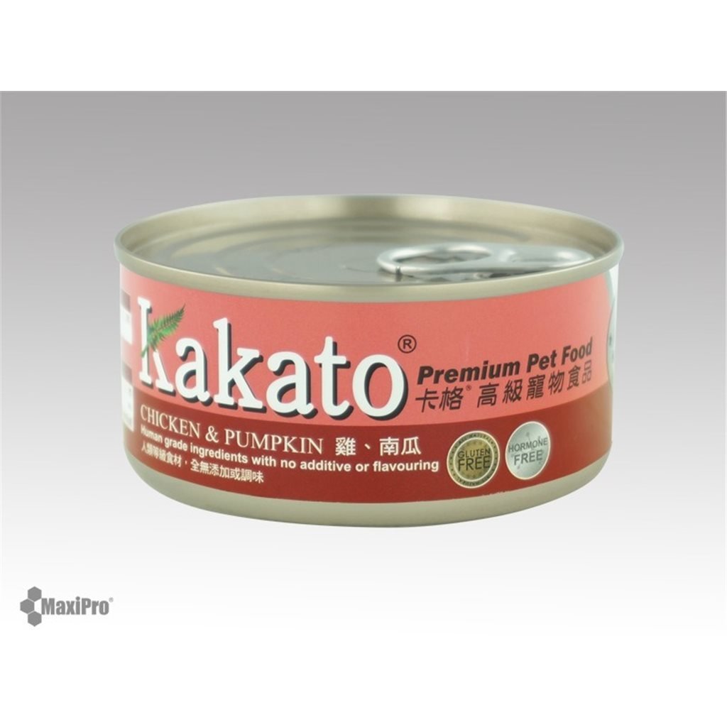 Kakato 卡格 Chicken & Pumpkin 雞、南瓜 (貓狗合用) 170g - 幸福站