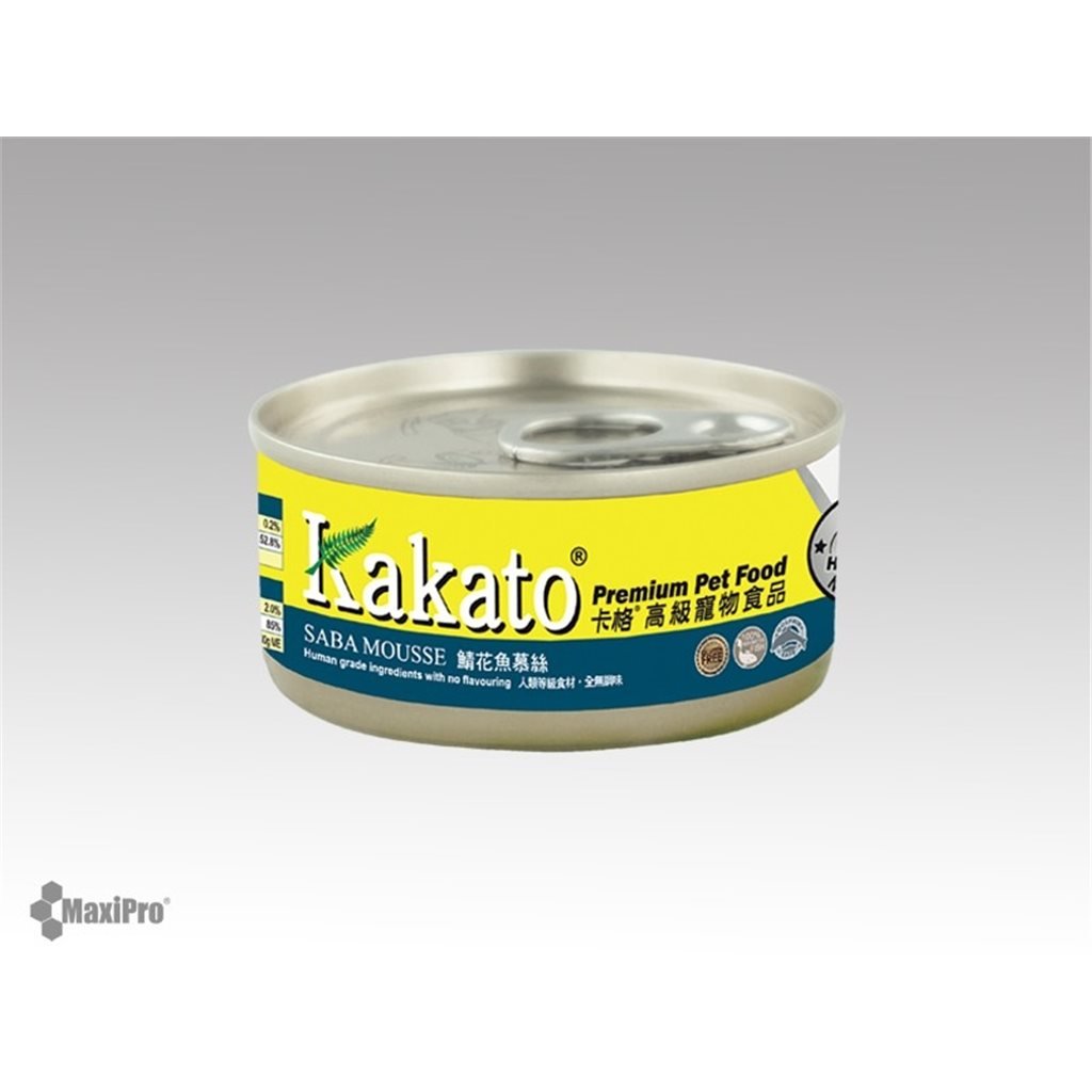 Kakato 卡格 Saba Mousse 鯖花魚慕絲 (貓狗合用) 70g