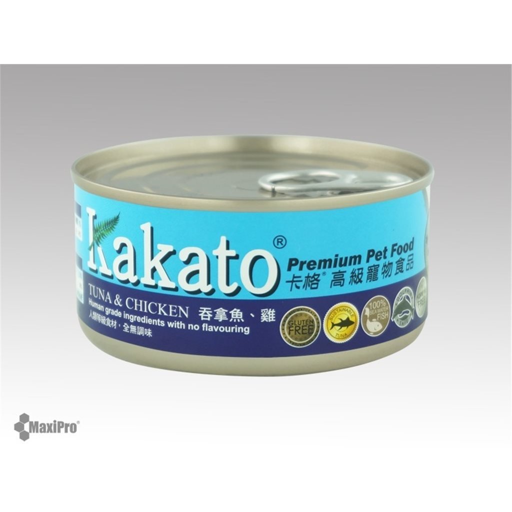 Kakato 卡格 Tuna & Chicken 吞拿魚 雞肉 罐頭 (貓狗合用) 170g