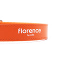 florence by mills Dog Appleskin Collar with Letter Tag 蘋果皮革狗狗頸帶