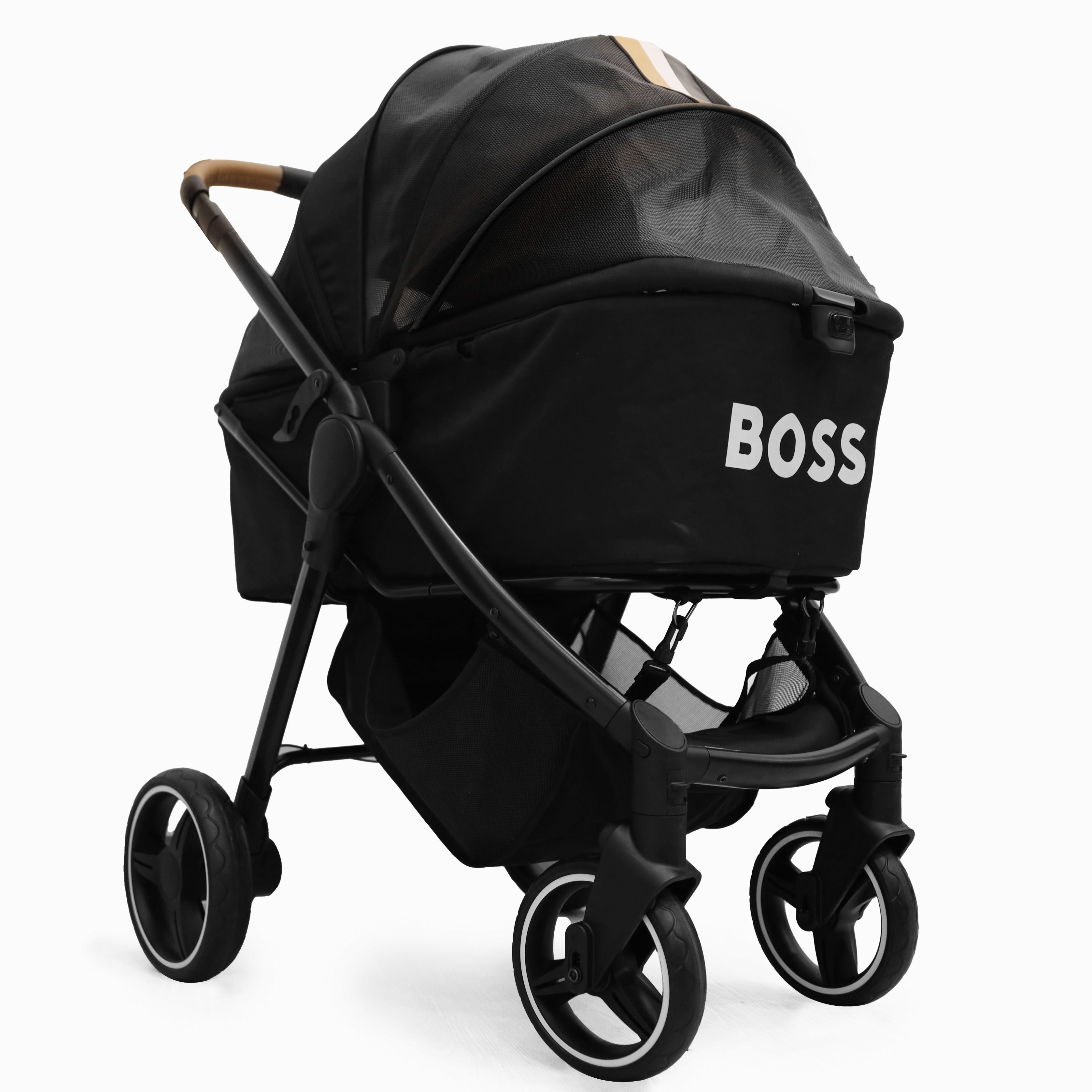 BOSS 雙開敞篷寵物手推車