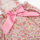 Dog Floral Satin Bow Dress