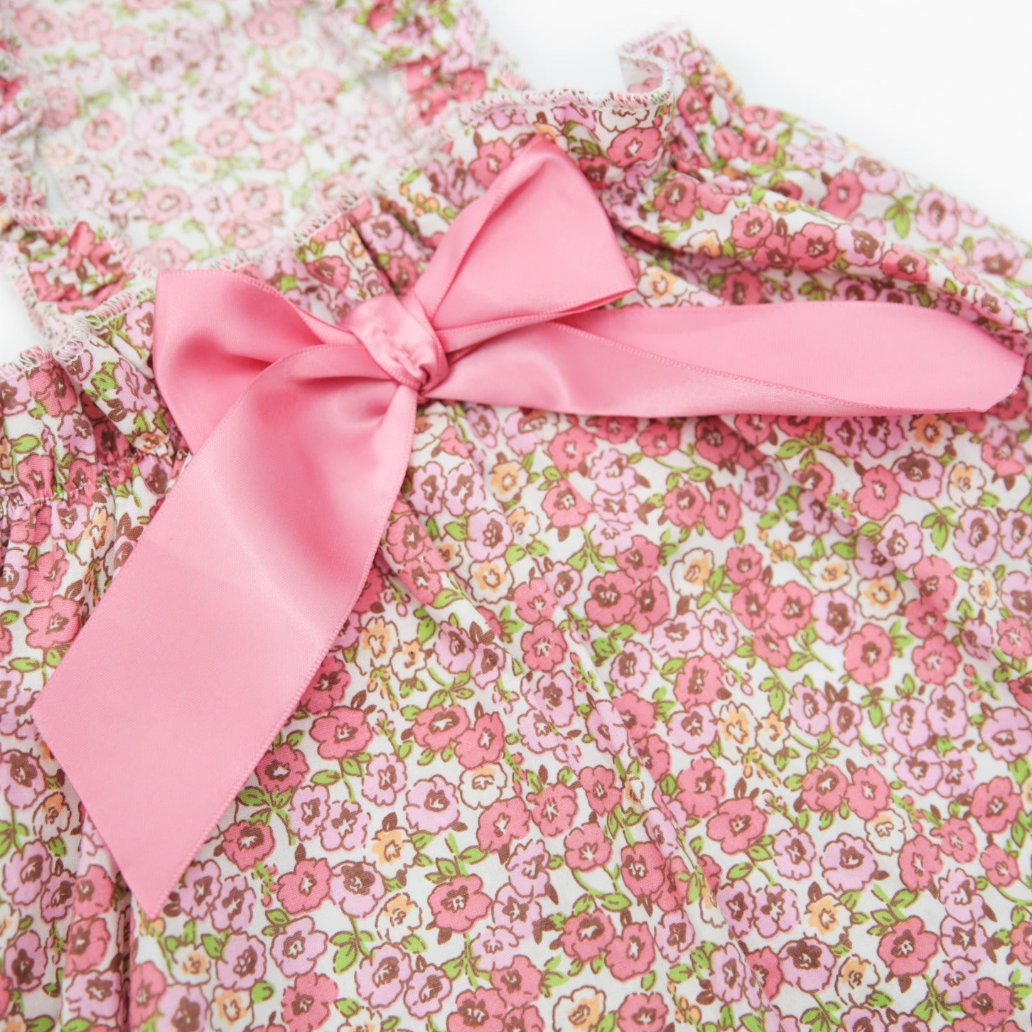 Kanine Dog Floral Satin Bow Dress 碎花緞帶裙
