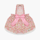 Dog Floral Satin Bow Dress