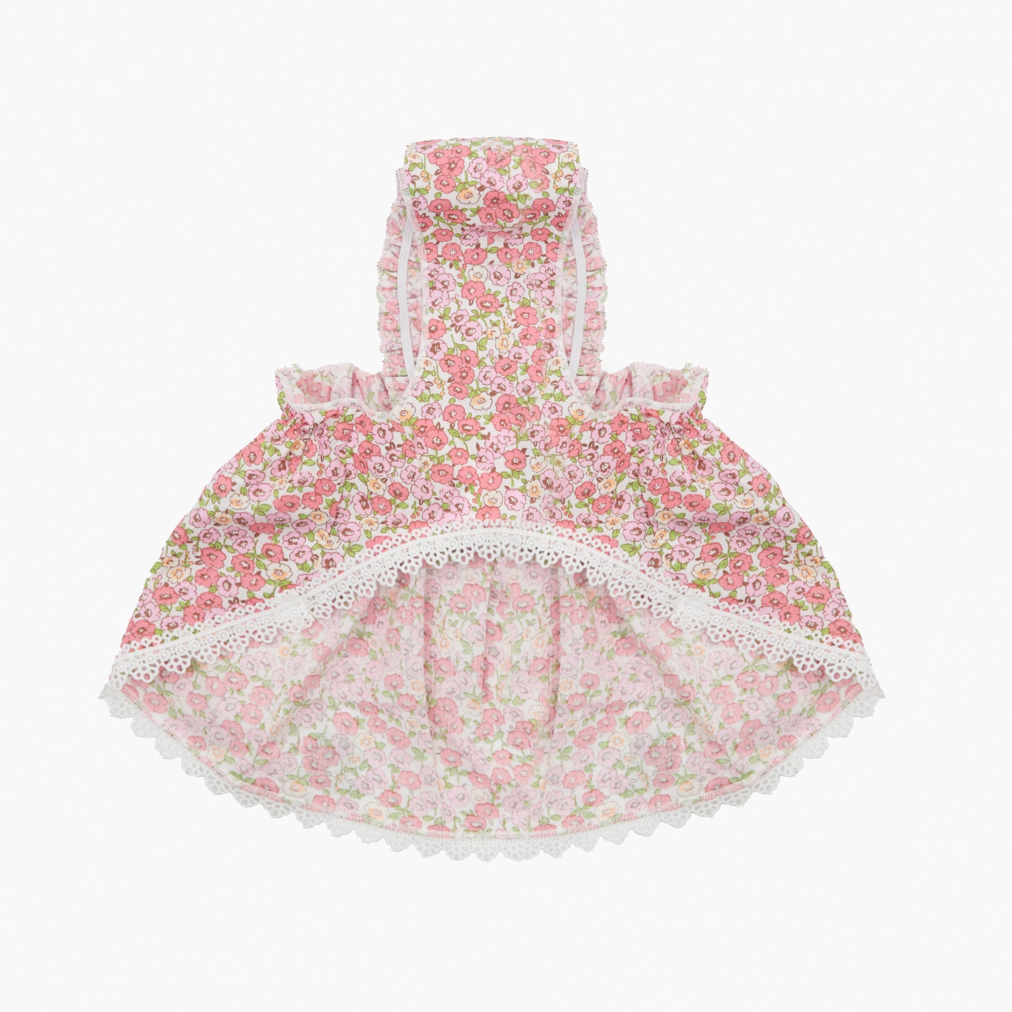 Kanine Dog Floral Satin Bow Dress 碎花緞帶裙
