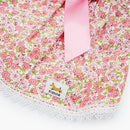 Dog Floral Satin Bow Dress