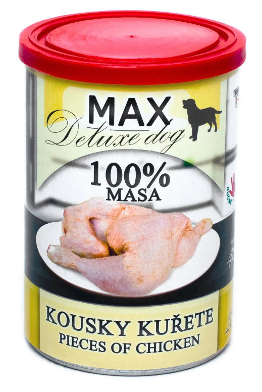 MAX Deluxe Dog - 捷克嫩雞件鮮燉罐 (貓狗合用鮮食) 400g