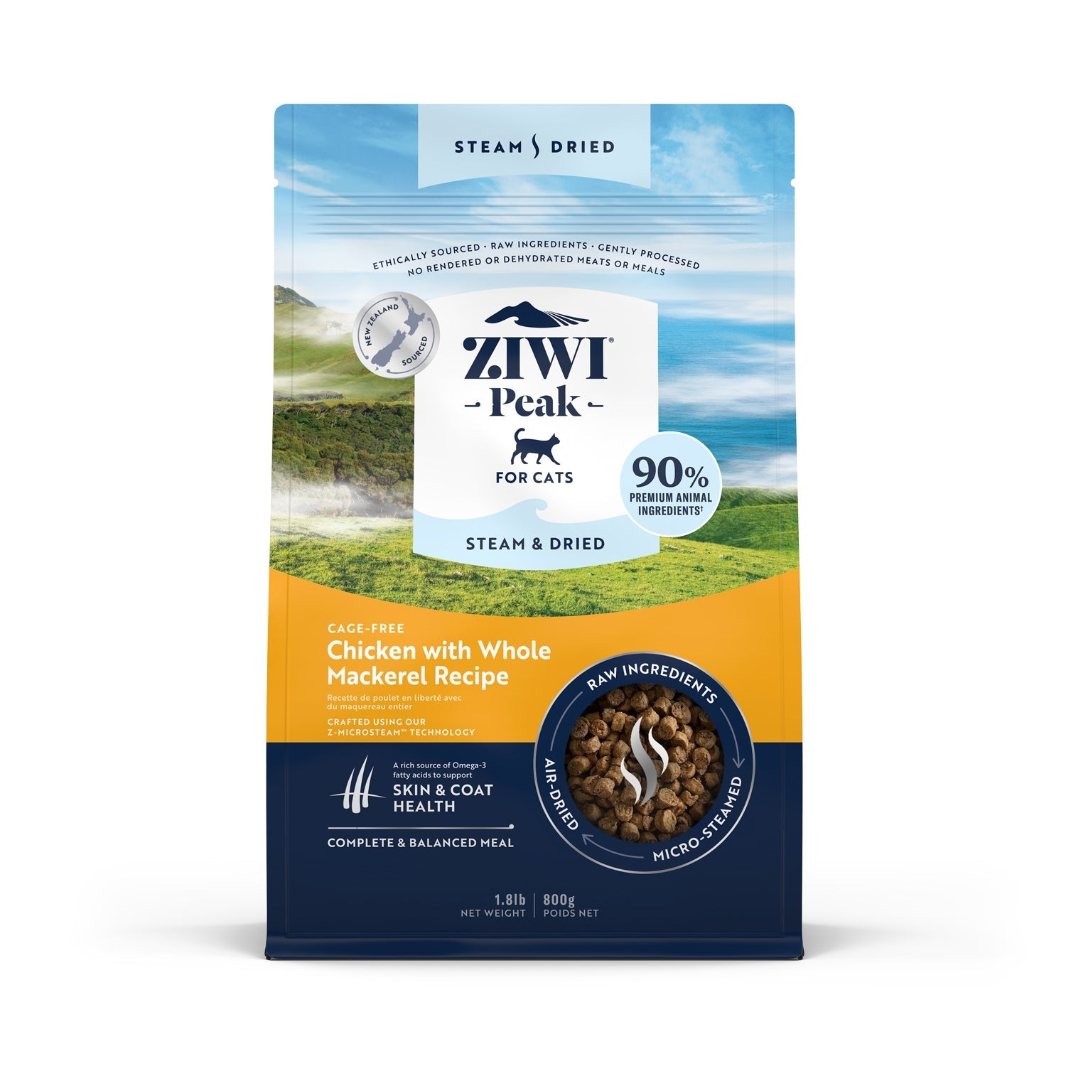 ZiwiPeak 無穀物 微蒸風乾貓糧