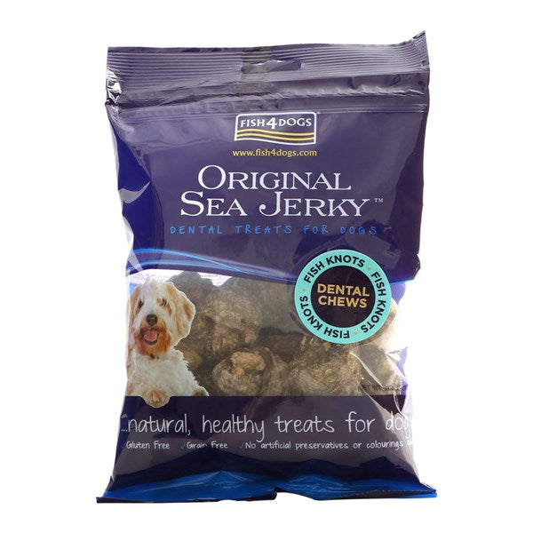 Fish4Dogs Dog Dental Treats - Sea Jerky Fish Bones 天然風乾魚皮結骨
