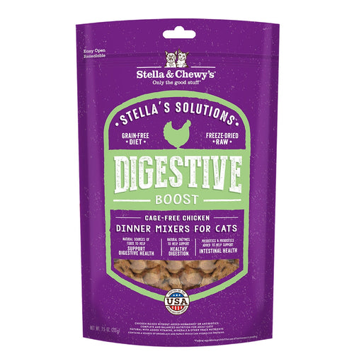 Stella's Solutions - Digestive Aid - Free Range Chicken Freeze-Dried Raw Meat Cat Food (Main Food/Dry Food Companion)