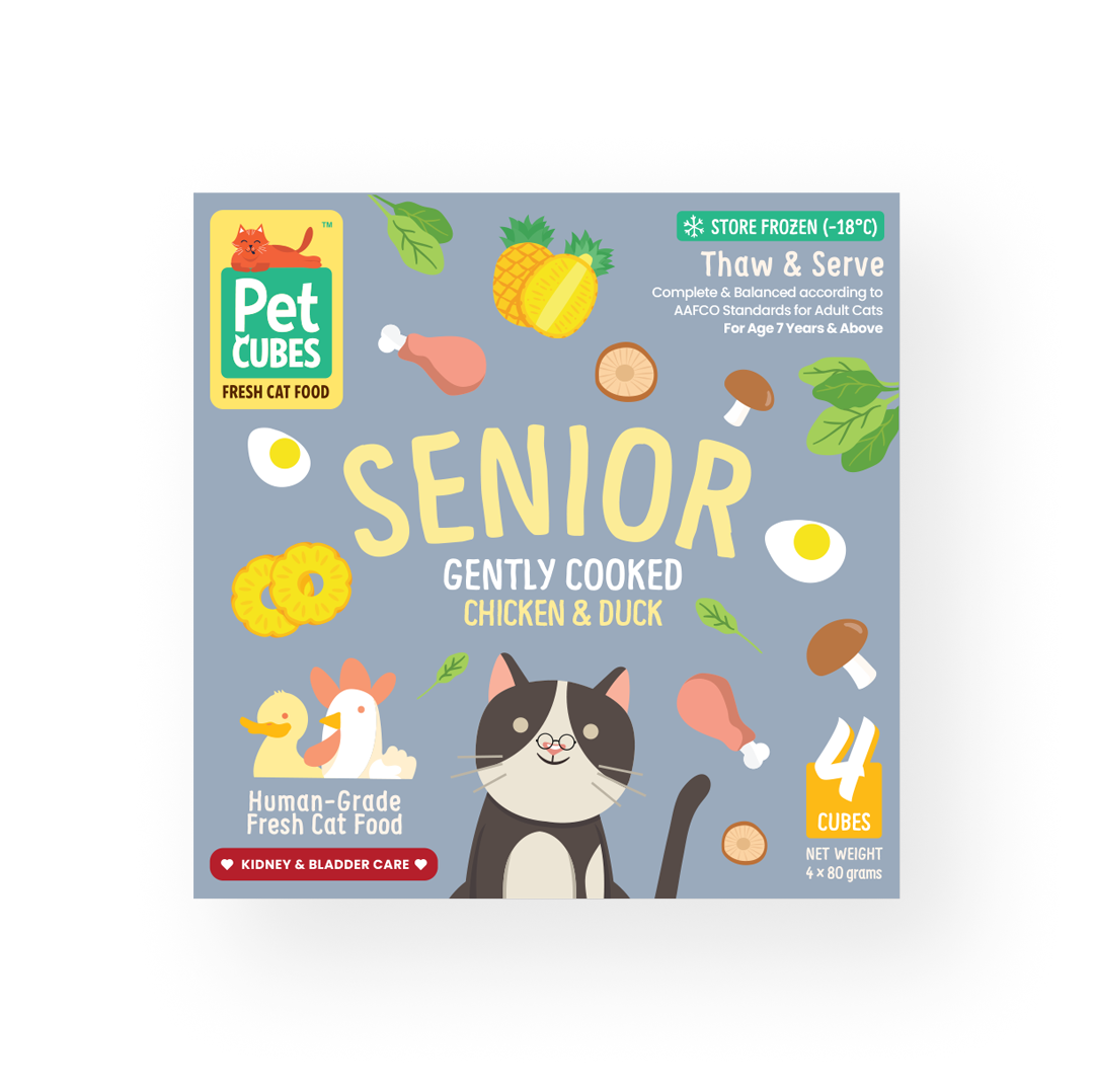 PetCubes - 輕煮鮮食系列 老貓糧 (須冷藏)