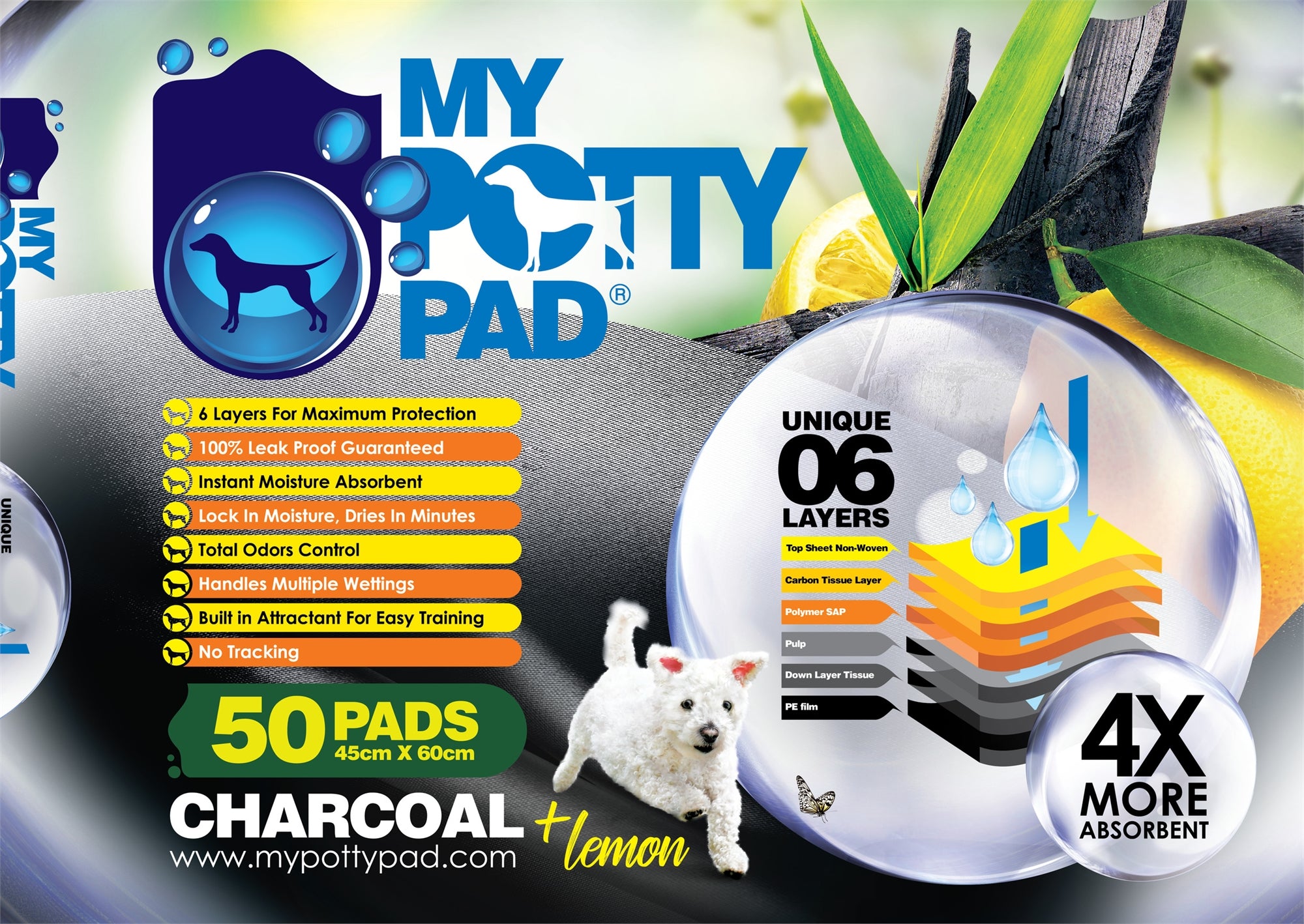 MY POTTY PAD - 活性炭殿堂吸寵物尿墊