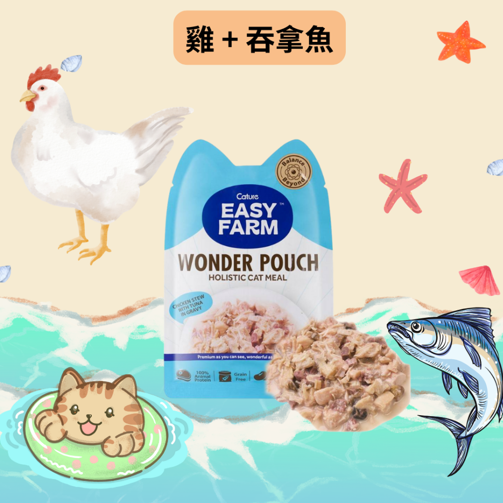 Cature 迦爵 Wonder Pouch  貓貓低溫慢燉鮮食餐包 85g