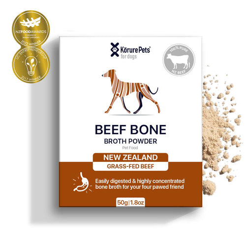 Kōrure Pets - New Zealand Beef Bone Broth Powder [Immune Boosting - For Dogs] 50g Jar