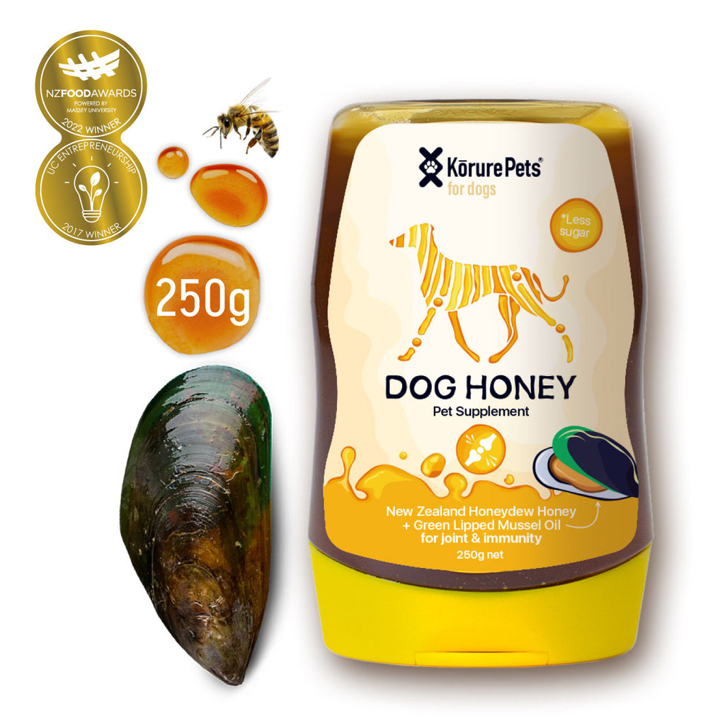 Kōrure Pets Mussel Honey- 紐西蘭蜂蜜+綠唇貽貝 [增強免疫力和關節保養-犬用] 250g