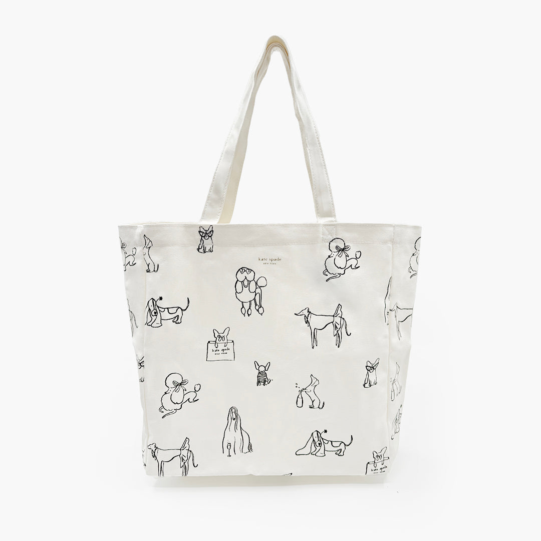 Kate Spade New York Dog Party Canvas Tote