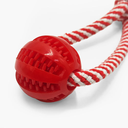 Arsenal Rubber Dog Ball on Rope