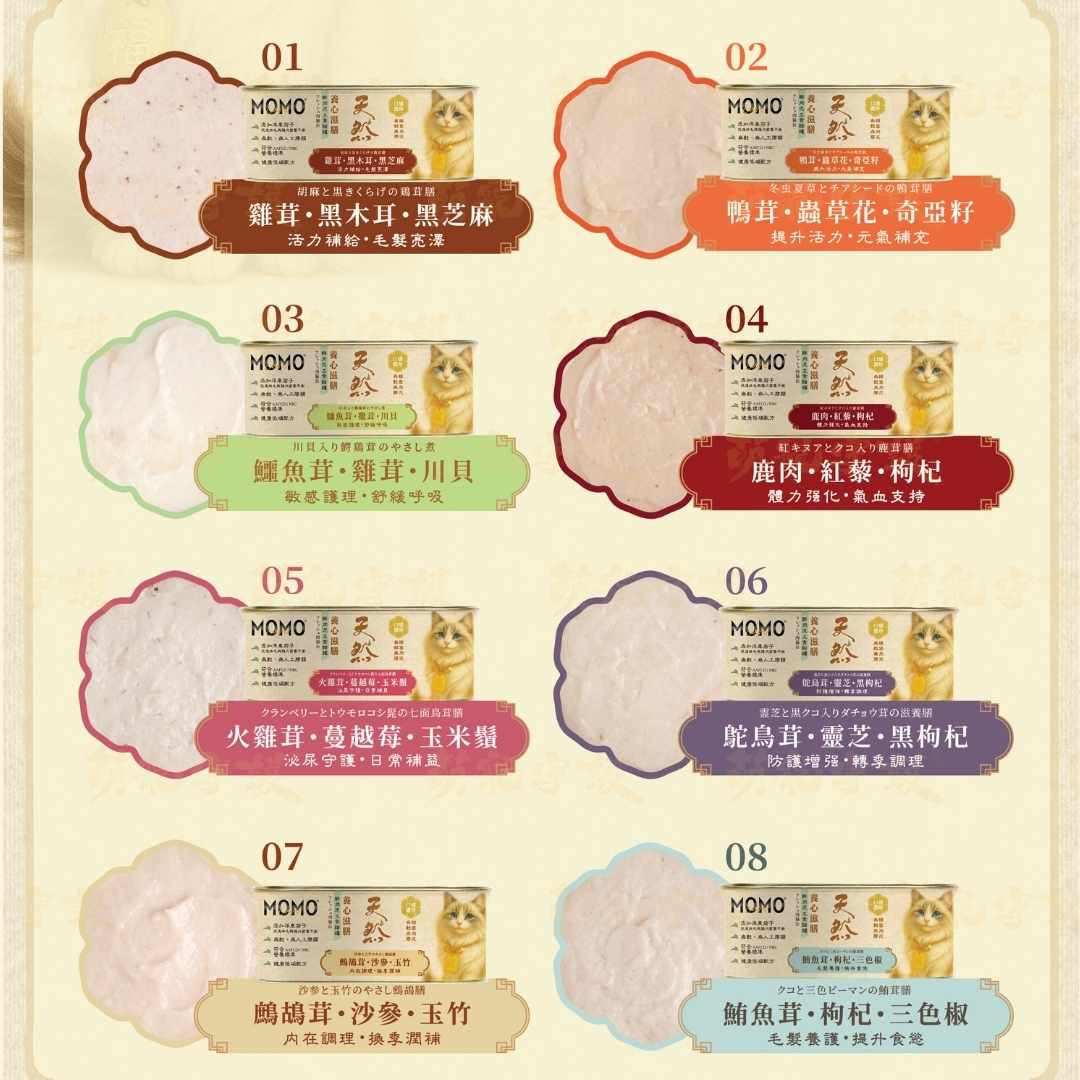 MomoCare 養心滋膳・鮮肉茸主食貓罐 110g