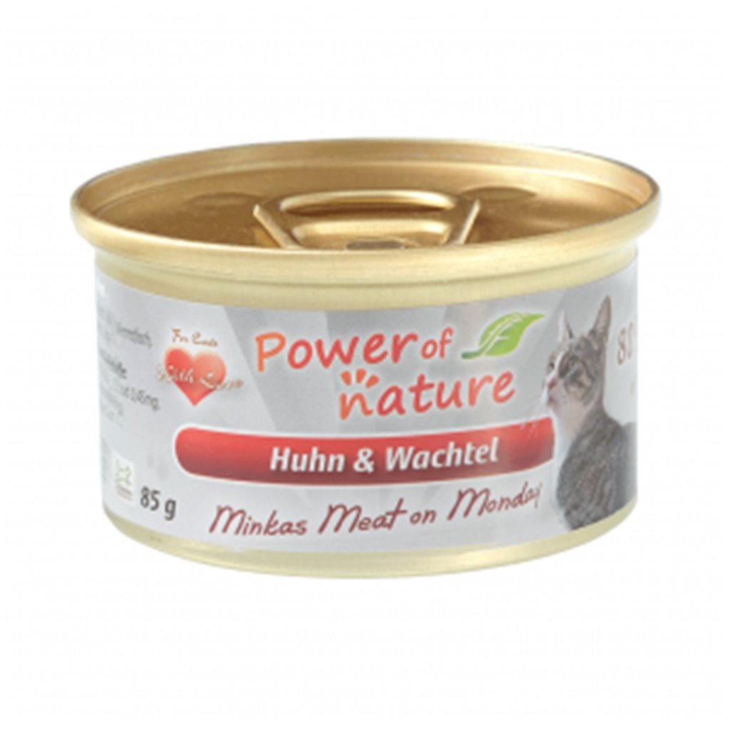 Power of Nature 星期一慕絲 (Huhn & Wachtel) 雞肉鵪鶉 85g (紅色) - 幸福站