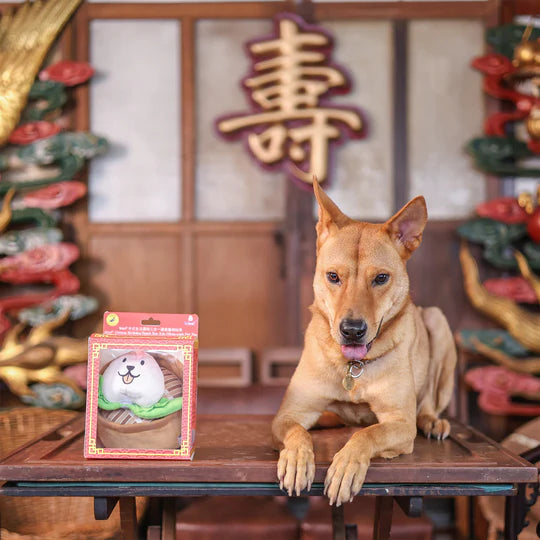 Woof² Chinese Birthday Peach Bun 3-In-1 Nose-work Pet Toy