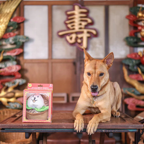 Woof² Chinese Birthday Peach Bun 3-In-1 Nose-work Pet Toy