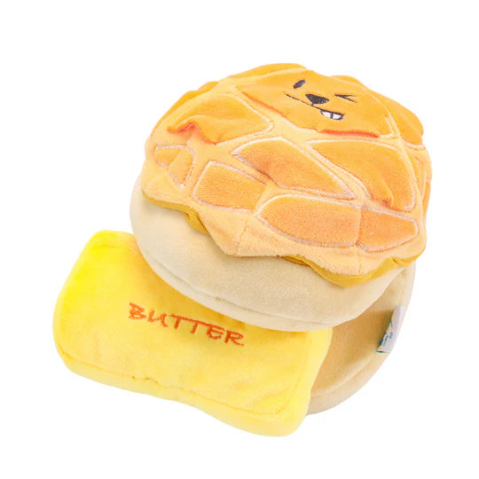 Woof² Buttered Pineapple Bun 2-in-1 Nose-work Pet Toy
