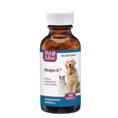 PetAlive - Respo-K for Colds or Respiratory Infections 180 Tablets
