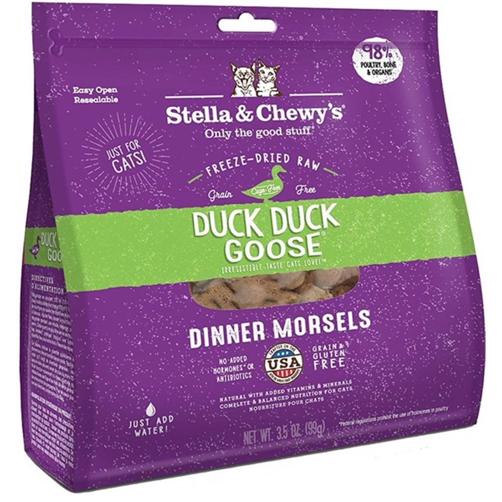 Stella & Chewy's - Freeze Dried Duck Duck Goose Dinner - 鴨鵝肉 貓配方 凍乾糧 - 幸福站