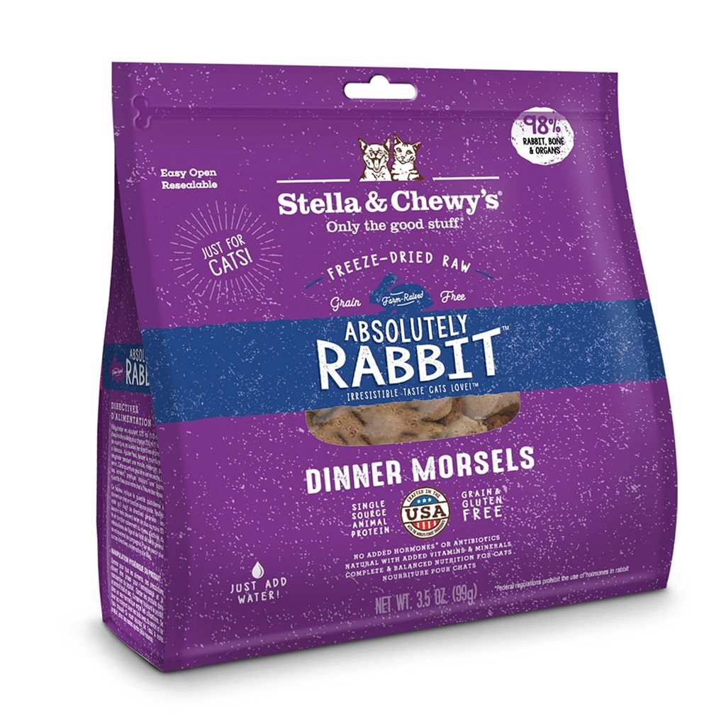 Stella & Chewy's - Freeze Dried Absolutely Rabbit Dinner - 兔肉 貓配方 凍乾生肉糧