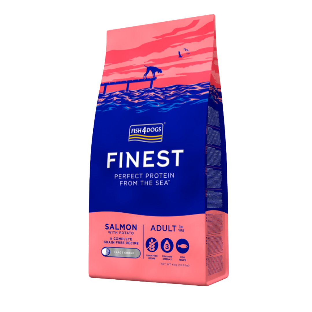 Fish4Dogs Finest Fish 無麩質 低敏 (成犬) 狗糧 (大粒)