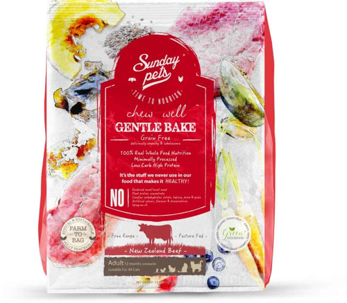 Sunday Pets Gently Baked Grain-Free Adult Cat Food 1.3kg