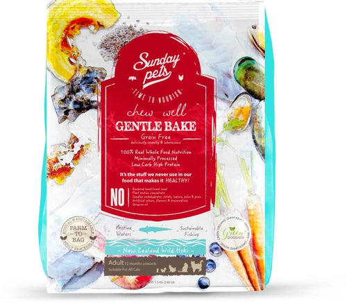 Sunday Pets Gently Baked Grain-Free Adult Cat Food 1.3kg
