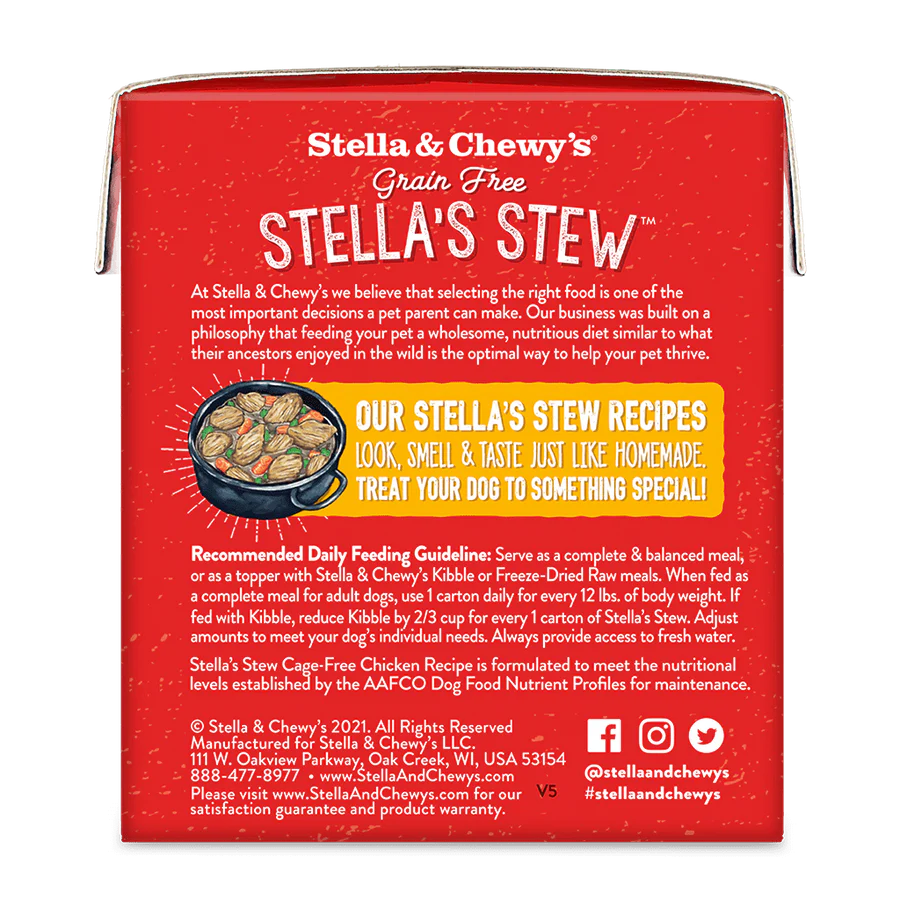 原箱 12 盒優惠 - Stella & Chewy's 單一材料燉肉系列 狗狗鮮食濕糧