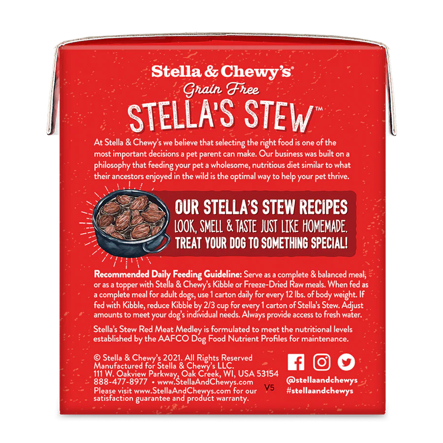 原箱 12 盒優惠 - Stella & Chewy's 單一材料燉肉系列 狗狗鮮食濕糧