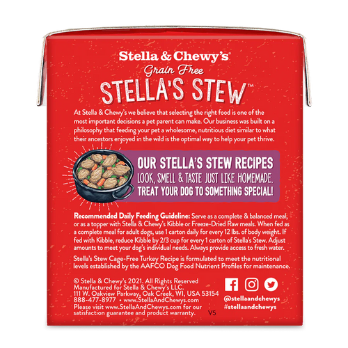原箱 12 盒優惠 - Stella & Chewy's 單一材料燉肉系列 狗狗鮮食濕糧